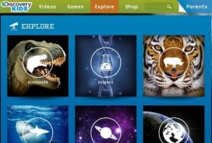 Discovery Kids website