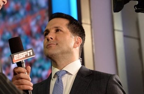 New York, NY – May 9, 2014 – Radio City Music Hall: Jimmy Garoppolo and Adam Schefter during the 2014 NFL Draft(Photo by Allen Kee / ESPN Images)1