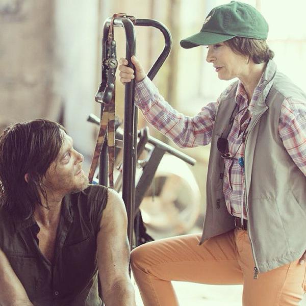 Gale Anne Hurd and Norman Reedus