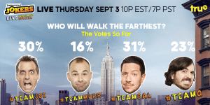 "Who Will Walk the Farthest?" Twitter promotion.