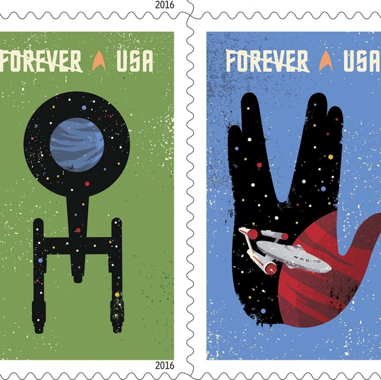 star trek stamps