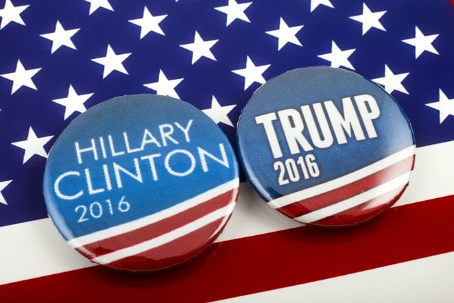 Clinton and Trump