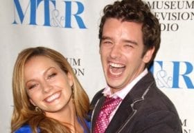 Becki Newton and Michael Urie