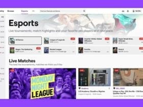 Twitch's Esports Directory