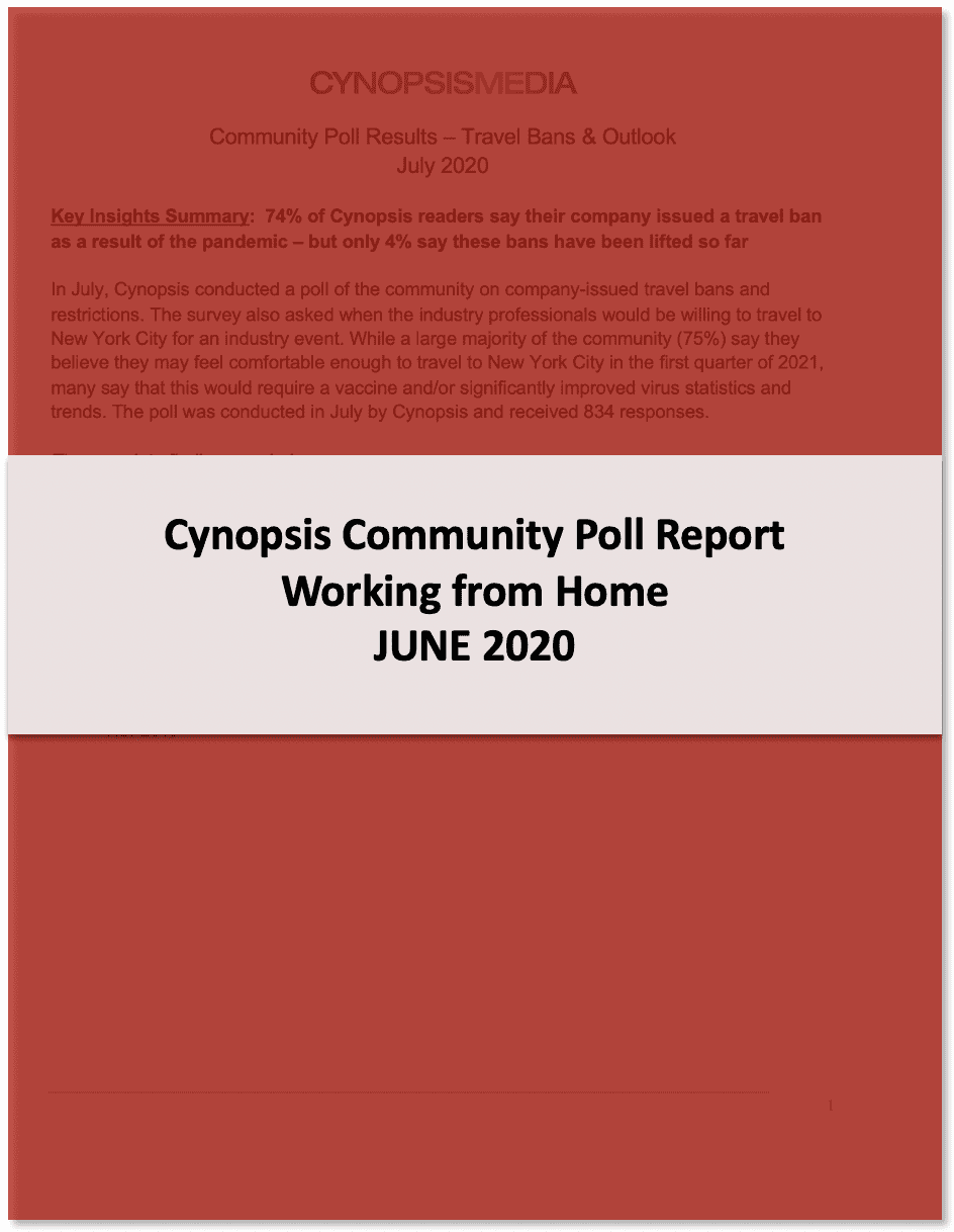 Cynopsis Community Poll Report: June – work from home