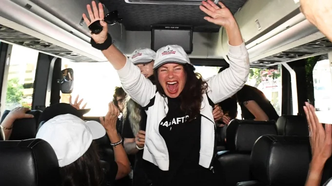 Fran Drescher at the SAG-AFTRA strike