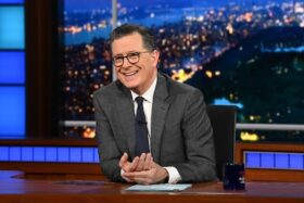 Colbert gets a kick out of the NFL